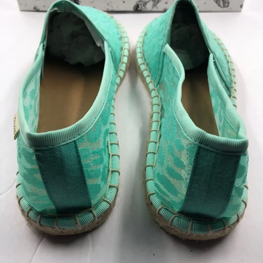 New! Groove Mint Green Slip on Loafers 9